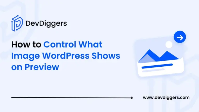 Flat link preview card icon beside the title How to Control What Image WordPress Shows on Preview