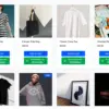 WooCommerce shop page with a Purchase via WhatsApp button on each product card