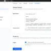 WhatsApp Messages settings with the order request template and its placeholders for product, quantity, price, customer and address