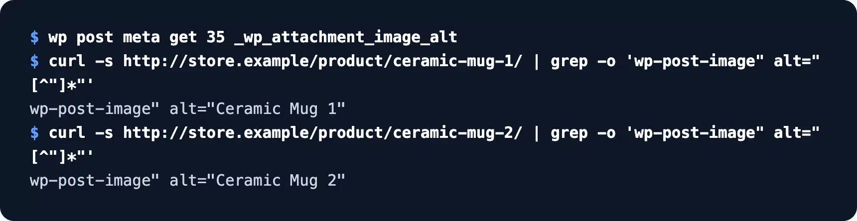 WooCommerce product image alt text falling back to the product name