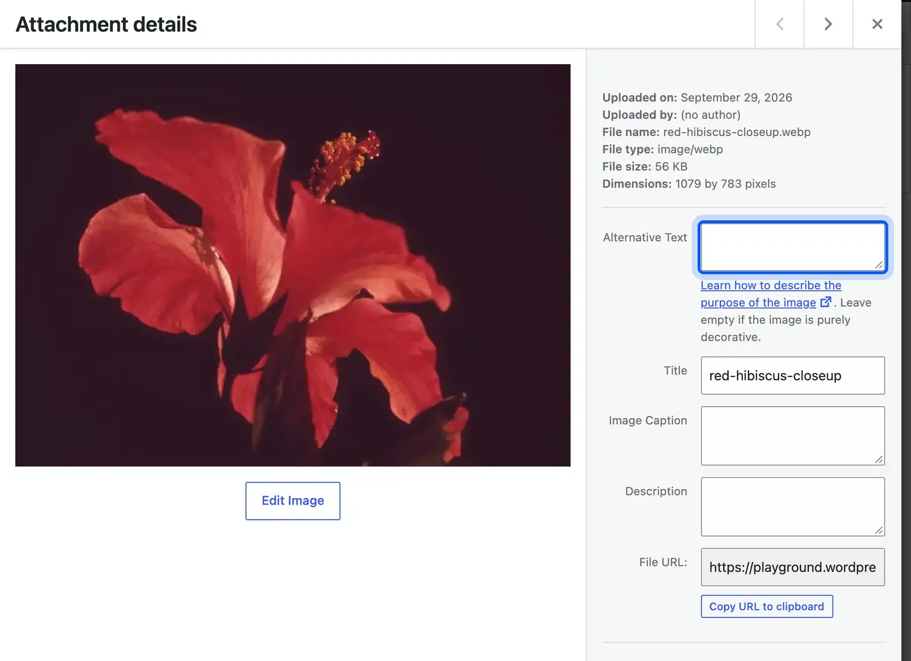 Add alt tags to images in WordPress with the Alternative Text field in the Media Library