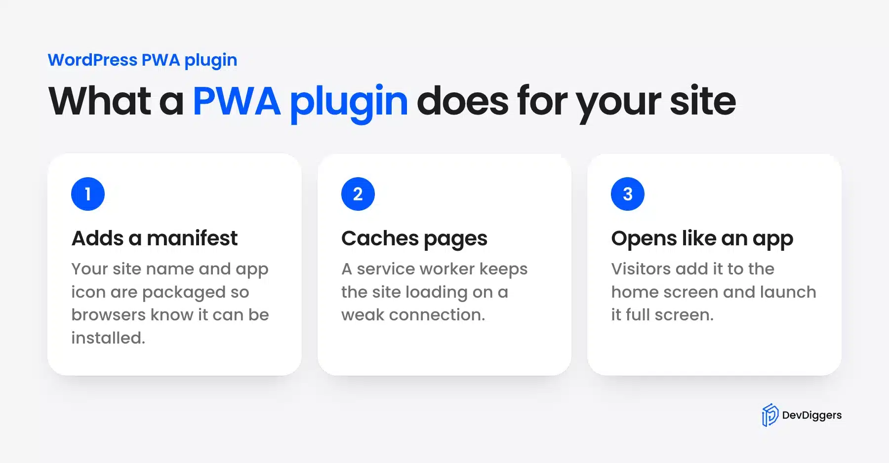 Three things a WordPress PWA plugin does for your site