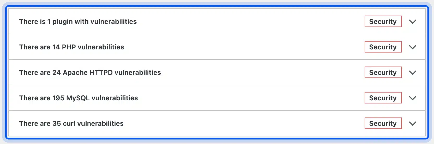 Site Health vulnerability checks for plugins and server software